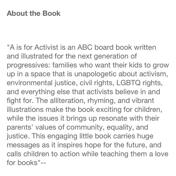 A is for Activist ABC Board Book for Kids - Picture 5 of 11